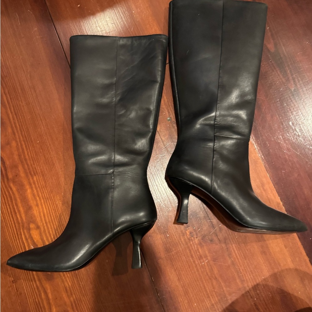 Black Madewell Knee-High Women's Boots Real Leather - Picture 3 of 6